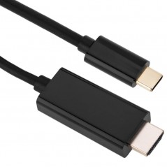 USB-C   HDMI (ST-ST) 4K 30Hz 1,8m Black
