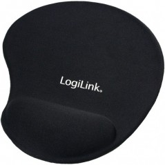 Mauspad LogiLink mit Silikon Handauflage Black