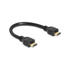 DELOCK HDMI Kabel Ethernet A -  A St/St 0.25m 4K Gold