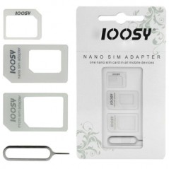 Noosy Nano en Micro Simkaart adapter