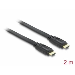 HDMI Flachkabel Delock Ethernet A -  A St/St 2.00m