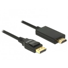 Displayport Kabel Delock DP -  HDMI St/St 5.00m sc
